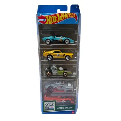 Coffret Retro Racers : cinq voitures Hot Wheels