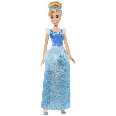 Poupée Cendrillon en robe bleue scintillante 29 cm, dès 3 ans