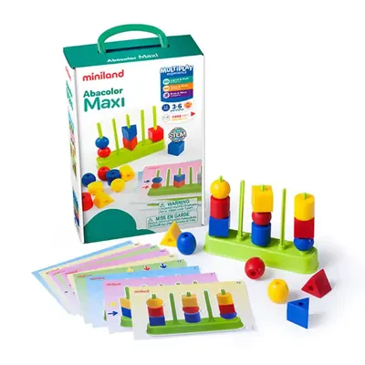 Boulier éducatif formes et couleurs, 15 pièces, 3+