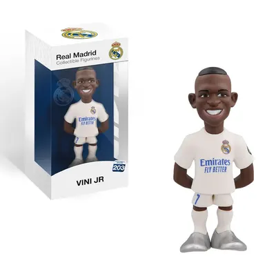 Vinícius Júnior souriant, figurine Minix du Real Madrid 12 cm