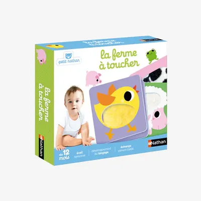 Un tour tactile à la ferme – jeu d’éveil Nathan 12M+