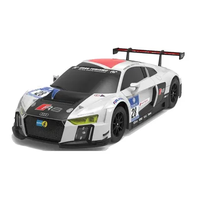Audi R8 LMS blanche RC avec aileron, échelle 1:18