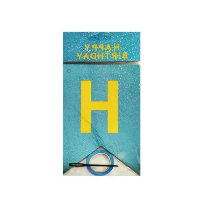 Bannière turquoise brillante « Happy Birthday »