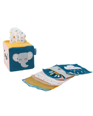 Boîte sensorielle à tirer, motifs animaux