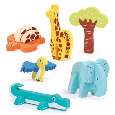 La jungle prend forme, jeu d’assemblage en mousse Ludi