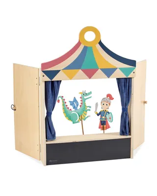 Théâtre en bois avec personnages fantastiques dès 3 ans
