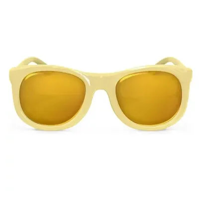 Lunettes enfant jaunes à sangle, verres ambrés, 24–36 mois