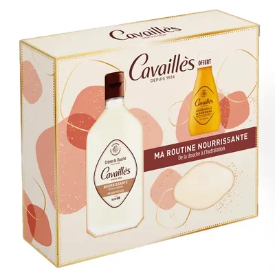 Routine nourrissante Rogé Cavaillès : douche, savon et huile