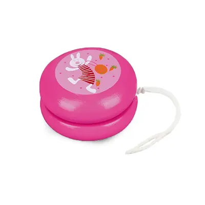 Yoyo rose en bois Viga Toys avec cordelette, dès 3 ans