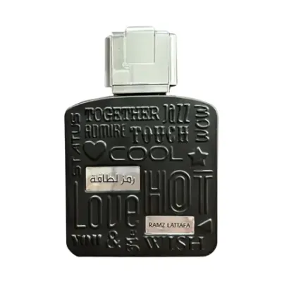 Ramz Lattafa Silver, parfum ambré vanillé unisexe 100 ml