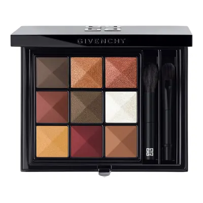 Palette de fards Givenchy N°5, neuf teintes et pinceau double
