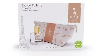 Sophie la Girafe : eau de toilette 50 ml et trousse à motifs