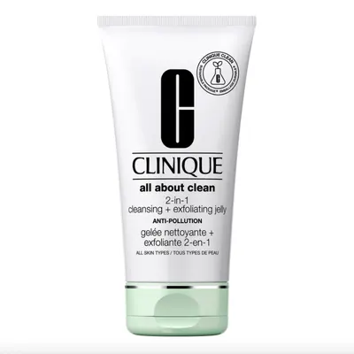 Gelée visage exfoliante Clinique, nettoyage 2-en-1