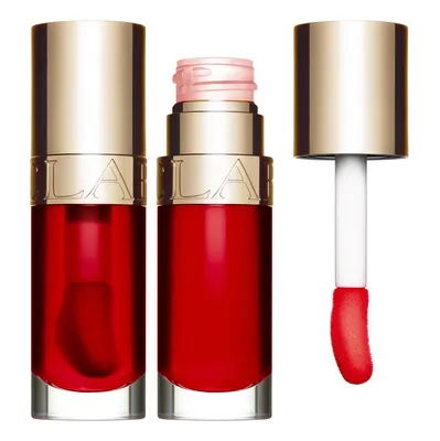 Huile lèvres éclat rouge Clarins, teinte 08