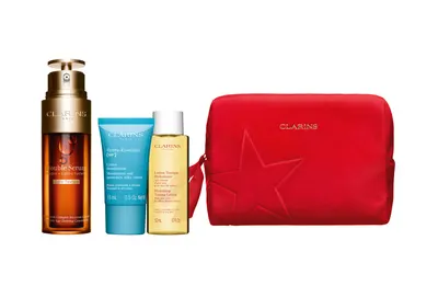 Coffret Clarins Double Serum Light avec soins Hydra-Essentiel