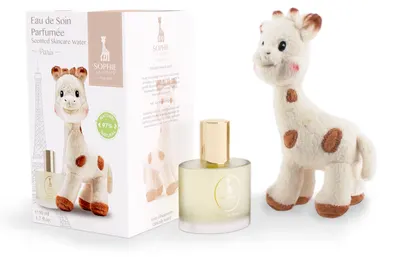 Duo tendre Sophie la Girafe : eau de soin et jouet doux 17 cm