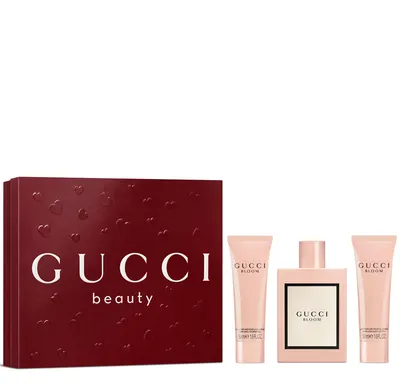 Gucci Bloom, coffret EDP 100 ml avec gel douche et lait corps