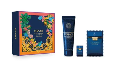 Coffret Versace pour homme, Eau Fraîche Extrême 100 ml et gel douche