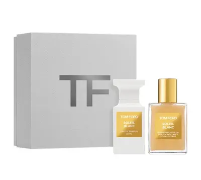 Coffret Soleil Blanc : parfum 50 ml et huile scintillante 45 ml