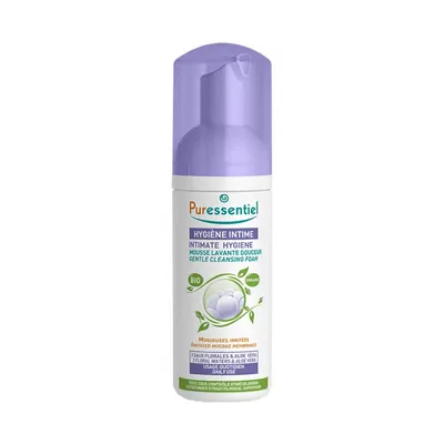 Puressentiel mousse lavante intime bio, format 150 ml