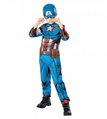 Captain America : costume éco-responsable enfant, 5-6 ans